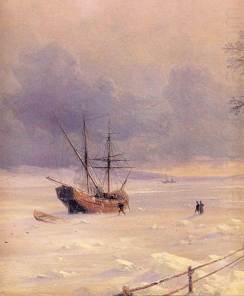 Frozen Bosphorus Under Snow, Ivan Aivazovsky